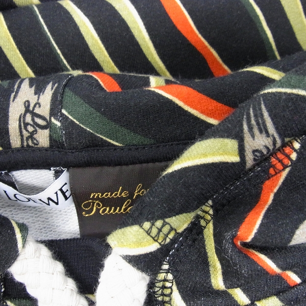 実際に弊社で買取させて頂いたLOEWE/ロエベ 17AW Loewe x Paula's Flags 総柄プルオーバーパーカー Mの画像 6枚目
