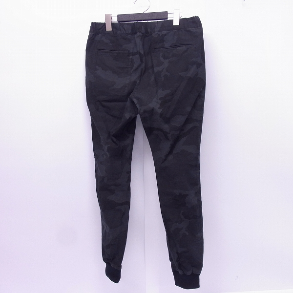 実際に弊社で買取させて頂いたuniform experiment/ユニフォームエクスペリメント ストレッチイージーパンツ ブラック/カモフラ UE-178025/2の画像 1枚目