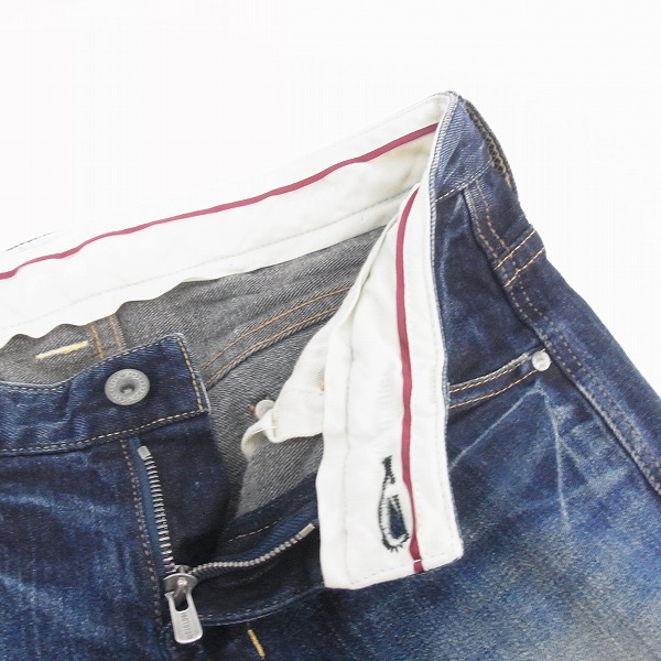 実際に弊社で買取させて頂いたFACTOTUM/ファクトタム タイトストレートデニムパンツ インディゴ 01041520/28の画像 5枚目