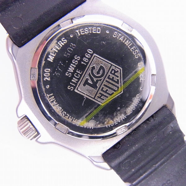 実際に弊社で買取させて頂いたTAG HEUER/タグホイヤー PROFESSIONAL/プロフェッショナル 腕時計 377.508【動作未確認】の画像 3枚目