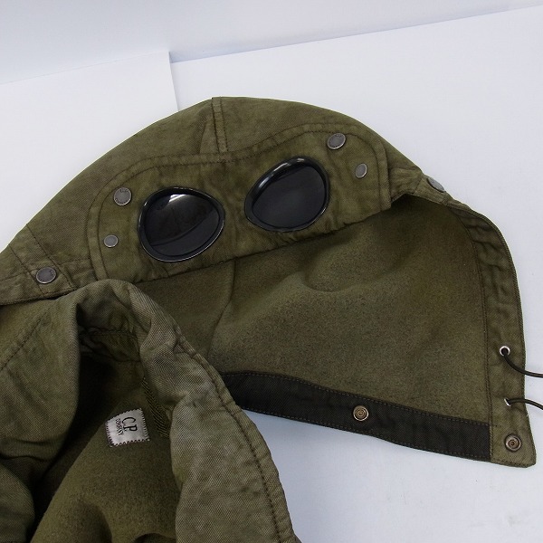 実際に弊社で買取させて頂いたC.P.COMPANY/シーピーカンパニー ミリタリー/フィールド ゴーグル ジャケット 12WM22003 A42/50の画像 7枚目