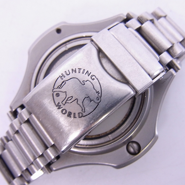 実際に弊社で買取させて頂いたHUNTING WORLD/ハンティングワールド コンパスウォッチ 腕時計【動作未確認】の画像 4枚目