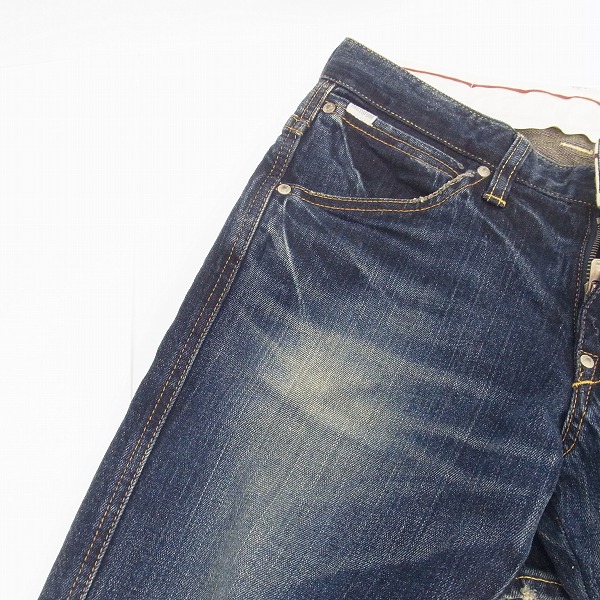 実際に弊社で買取させて頂いたFACTOTUM/ファクトタム タイトストレートデニムパンツ インディゴ 01041520/28の画像 7枚目