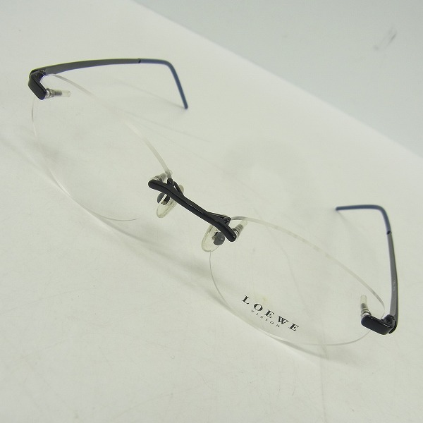 実際に弊社で買取させて頂いたLOEWE/ロエベ 眼鏡/メガネフレーム リムレス TITANIUM/チタン