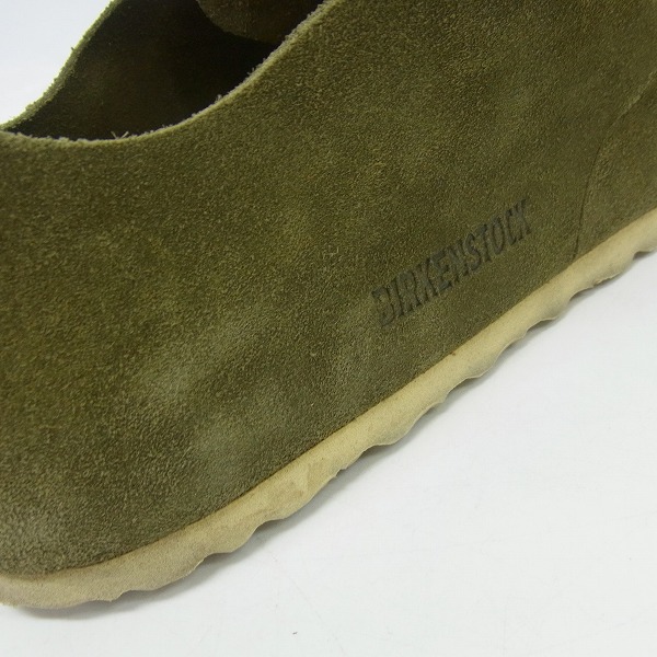実際に弊社で買取させて頂いたBIRKENSTOCK/ビルケンシュトック スエードレザー レースアップシューズ カーキ/26の画像 7枚目