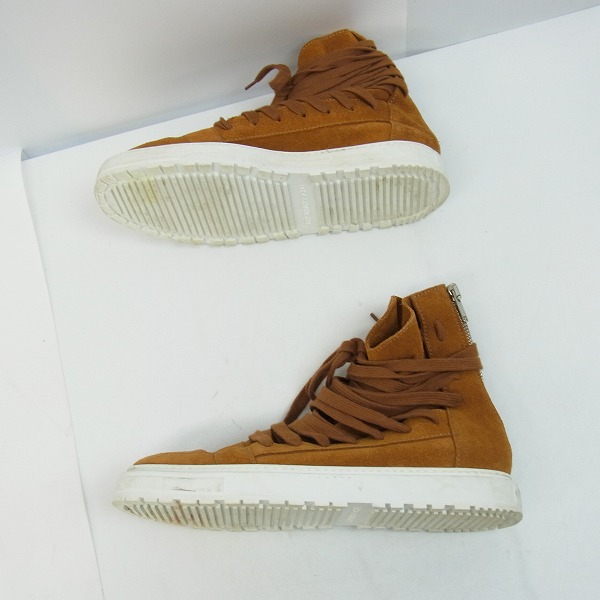 実際に弊社で買取させて頂いたKRIS VAN ASSCHE/クリスヴァンアッシュ スウェード/スエードレザー バックジップ スニーカー Size：42の画像 3枚目