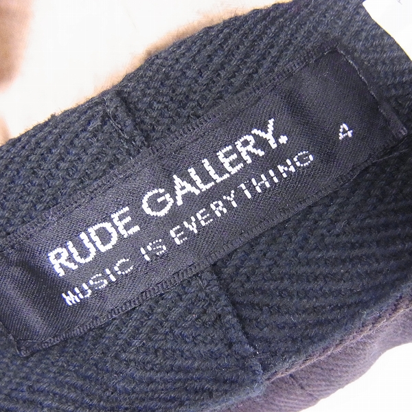 実際に弊社で買取させて頂いたRUDE GALLERY/ルードギャラリー  キャスケット/ハンチング 帽子の画像 4枚目