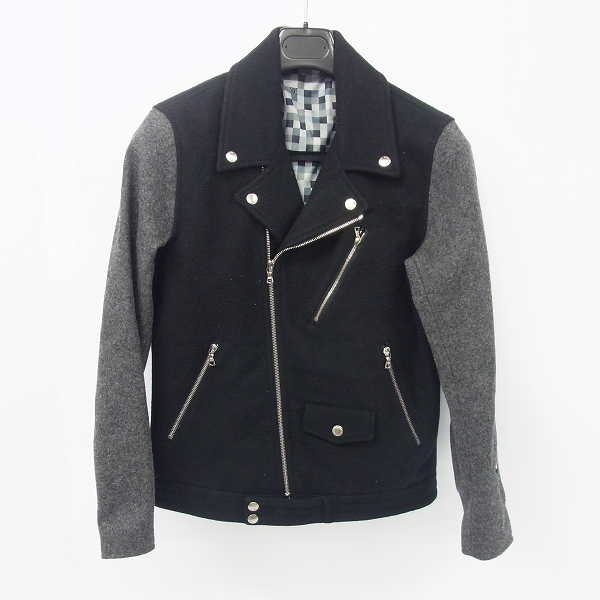 実際に弊社で買取させて頂いたuniform experiment/ユニフォームエクスペリメント Wool Melton Double Riders JKT/1