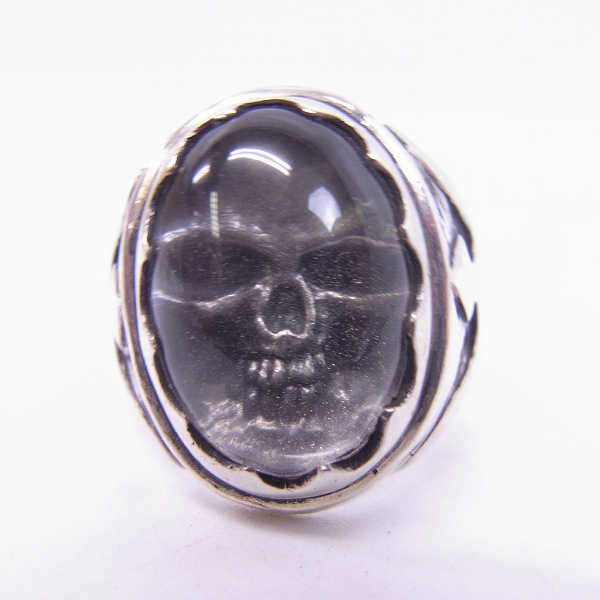 実際に弊社で買取させて頂いたCRAZY PIG/クレイジーピッグ CRYSTAL SKULL/クリスタル スカル リング 23号の画像 1枚目