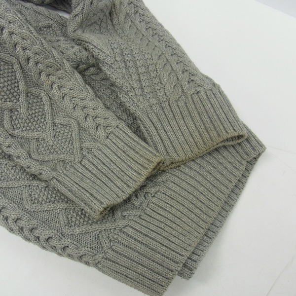 実際に弊社で買取させて頂いたBROOKS BROTHERS/ブルックスブラザーズ ショールカラー ケーブルニットカーディガン/Lの画像 6枚目