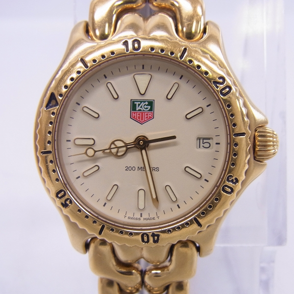 実際に弊社で買取させて頂いたTAG HEUER/タグホイヤー ゴールド 腕時計 S94.713M/E【動作未確認】