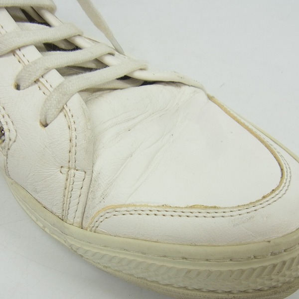 実際に弊社で買取させて頂いたDIESEL BLACK GOLD/ディーゼル ブラックゴールド レザーサイドジップ ハイカットスニーカー/42の画像 7枚目