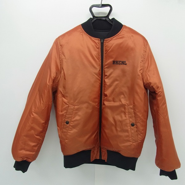 実際に弊社で買取させて頂いたBack Channel/バックチャンネル リバーシブル MA-1 フライトジャケット/Mの画像 4枚目