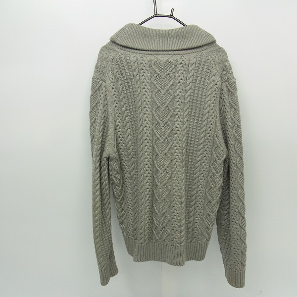 実際に弊社で買取させて頂いたBROOKS BROTHERS/ブルックスブラザーズ ショールカラー ケーブルニットカーディガン/Lの画像 1枚目