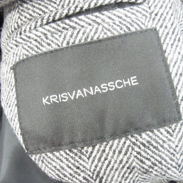 実際に弊社で買取させて頂いたKRISVANASSCHE/クリスヴァンアッシュ ダブルチェスターコート/46の画像 2枚目