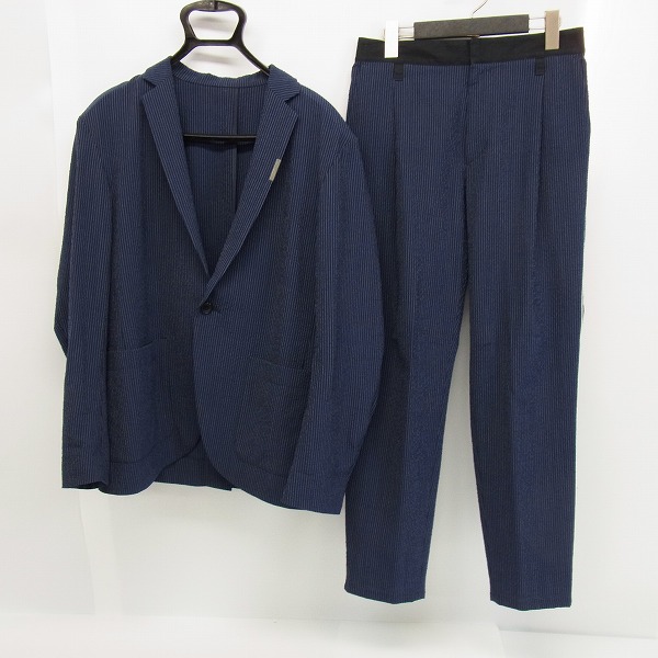 実際に弊社で買取させて頂いたVALLIS by FACTOTUM/ヴァリスbyファクトタム 17SS シアサッカージャケット/イージーパンツ/46