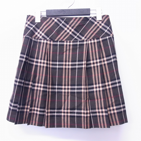 実際に弊社で買取させて頂いたBURBERRY BLUE LABEL/バーバリーブルーレーベル 三陽商会 ウール スカート/36の画像 1枚目