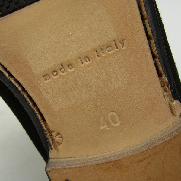 実際に弊社で買取させて頂いたANDREA VENTURA/アンドレアヴェンチューラ バーニーズニューヨーク スエードタッセルローファー/40の画像 5枚目