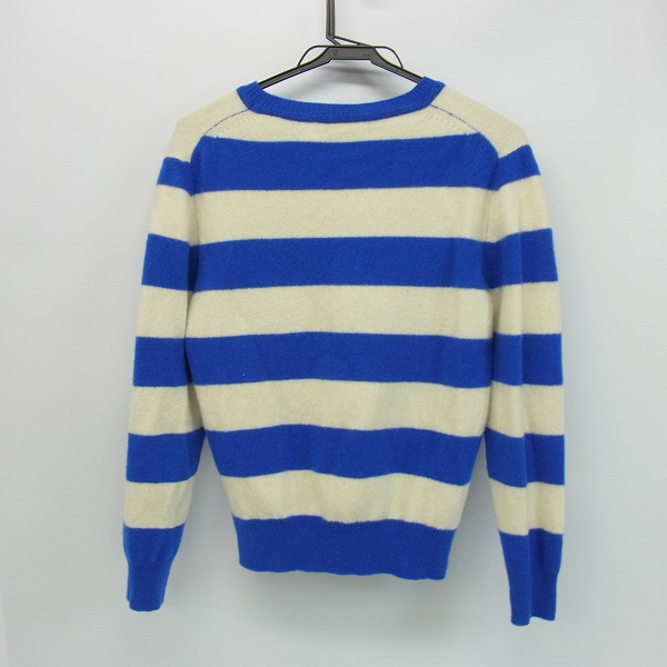 実際に弊社で買取させて頂いたMAISON KITSUNE/メゾンキツネ ボーダーニット イタリー製  Sの画像 1枚目