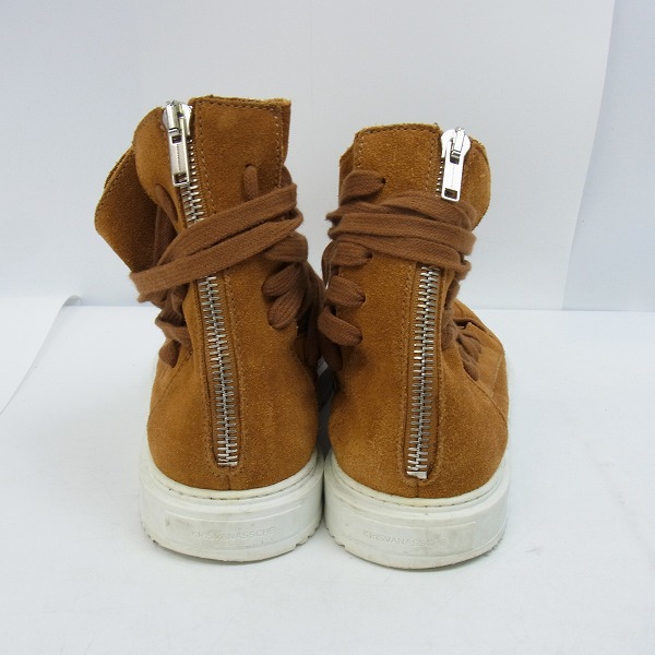 実際に弊社で買取させて頂いたKRIS VAN ASSCHE/クリスヴァンアッシュ スウェード/スエードレザー バックジップ スニーカー Size：42の画像 1枚目