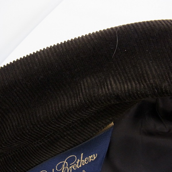 実際に弊社で買取させて頂いたBROOKS BROTHERS/ブルックスブラザーズ コーデュロイ ジャケット ダークブラウン/38の画像 6枚目