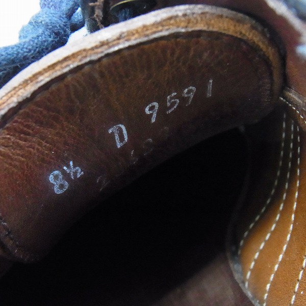 実際に弊社で買取させて頂いたAllen Edmonds/アレンエドモンズ コードバン プレーントゥ レザーシューズ 9591/8.5の画像 5枚目