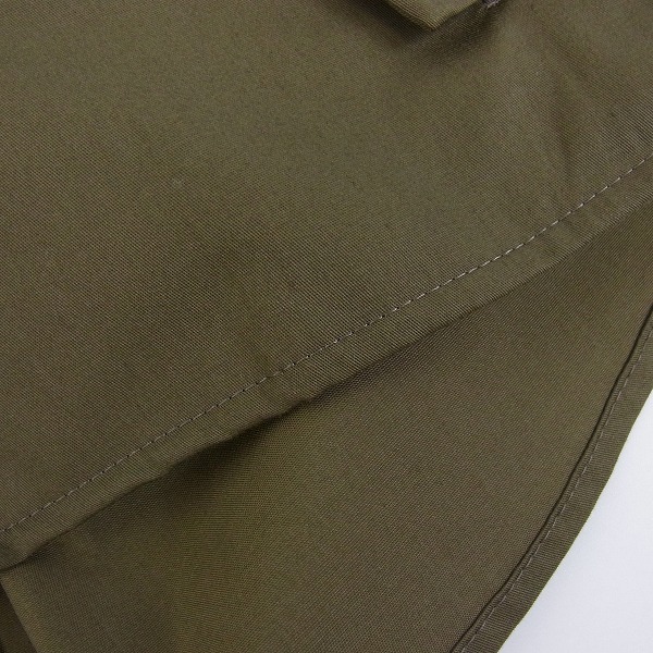 実際に弊社で買取させて頂いたVALLIS by FACTOTUM/ヴァリスbyファクトタム ノーカラー ジップアップジャケット カーキ/44の画像 5枚目