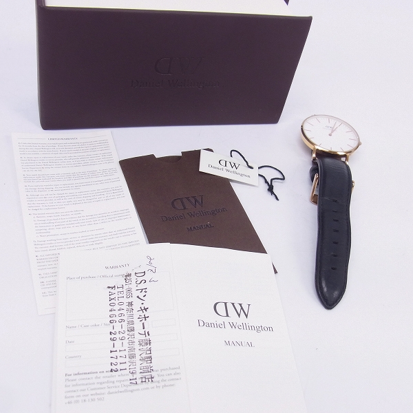 実際に弊社で買取させて頂いたDaniel Wellington/ダニエルウェリントン 腕時計/レザーベルト B36R7の画像 7枚目