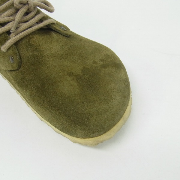 実際に弊社で買取させて頂いたBIRKENSTOCK/ビルケンシュトック スエードレザー レースアップシューズ カーキ/26の画像 6枚目
