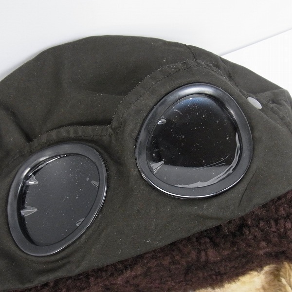 実際に弊社で買取させて頂いたC.P.COMPANY/シーピーカンパニー 内ボア ゴーグル レザー フライトジャケット 14WCPUL03252/50の画像 3枚目