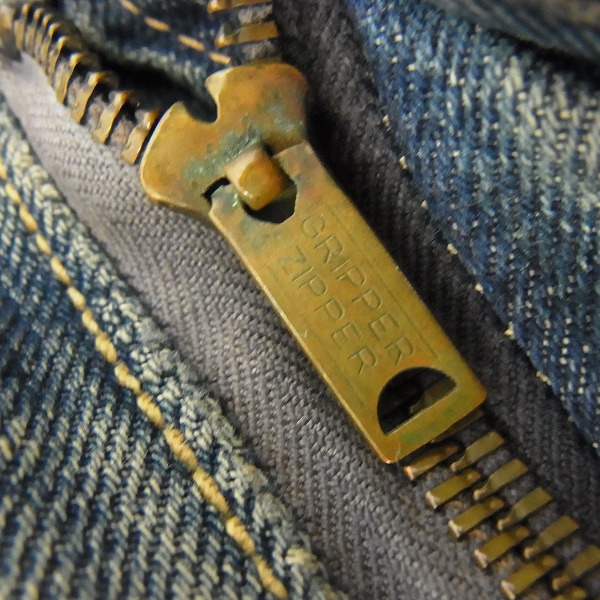 実際に弊社で買取させて頂いたLEVIS/リーバイス 隠しリベット刻印18/革パッチ/片面/グリッパー ジッパーフライ デニムパンツの画像 7枚目