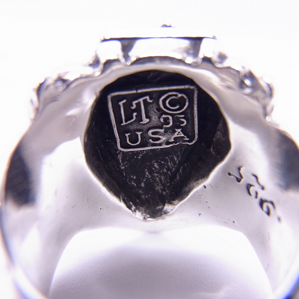 実際に弊社で買取させて頂いた【ギャラ付】Leathers＆Treasures/レザーズ＆トレジャーズ クレストリング w/ポリチーノクロス 16.5号の画像 3枚目