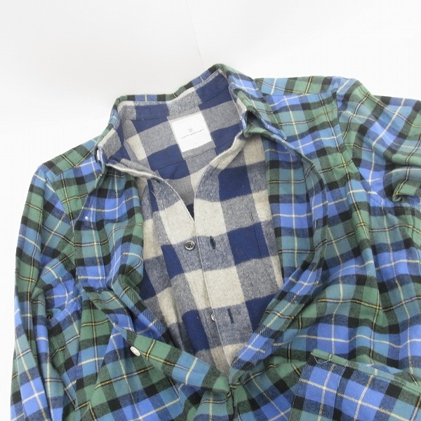 実際に弊社で買取させて頂いたuniform experiment/ユニフォームエクスペリメント チェック ネルシャツ/1の画像 4枚目