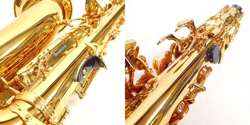 実際に弊社で買取させて頂いた★YANAGISAWA/ヤナギサワ A-990 アルトサックス 彫刻入 金管楽器 マウスピース/ハードケース付の画像 7枚目