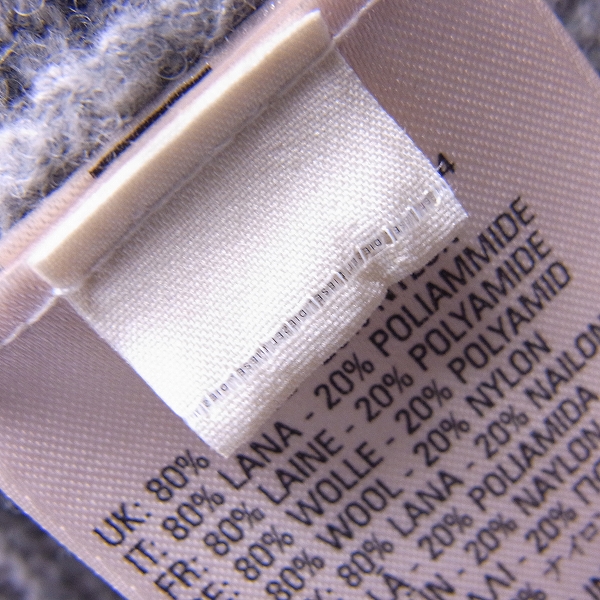 実際に弊社で買取させて頂いたDIESEL BLACK GOLD/ディーゼル ブラックゴールド  パターン切替 ジップアップ ウールニットパーカー/Sの画像 5枚目