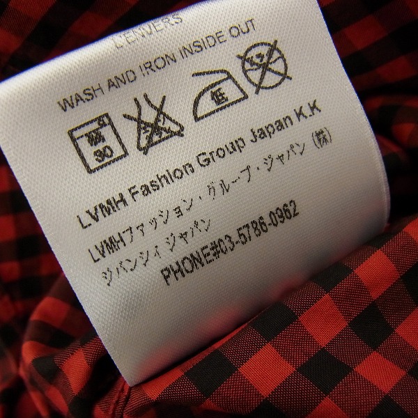 実際に弊社で買取させて頂いたGIVENCHY/ジバンシー 17SS チェック＆スター柄 長袖シャツ 37の画像 5枚目