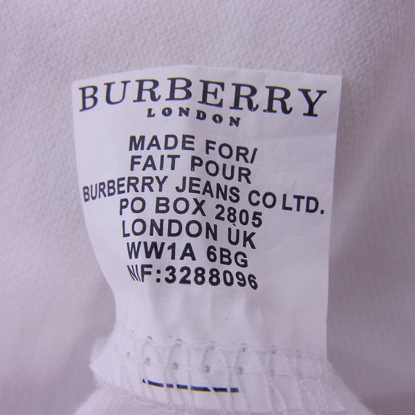 実際に弊社で買取させて頂いたBURBERRY LONDON/バーバリー ロンドン チェック柄切替 ホース刺繍ポロシャツ Mの画像 3枚目