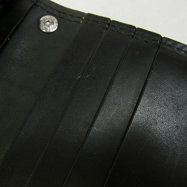 実際に弊社で買取させて頂いたFUNNY/ファニー コンチョボタン クロコダイル レザーロングウォレット/長財布の画像 7枚目