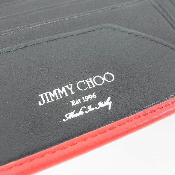 実際に弊社で買取させて頂いたJIMMY CHOO/ジミーチュウ ALBANY/アルバニー スタースタッズ 2つ折り財布/ウォレットの画像 5枚目