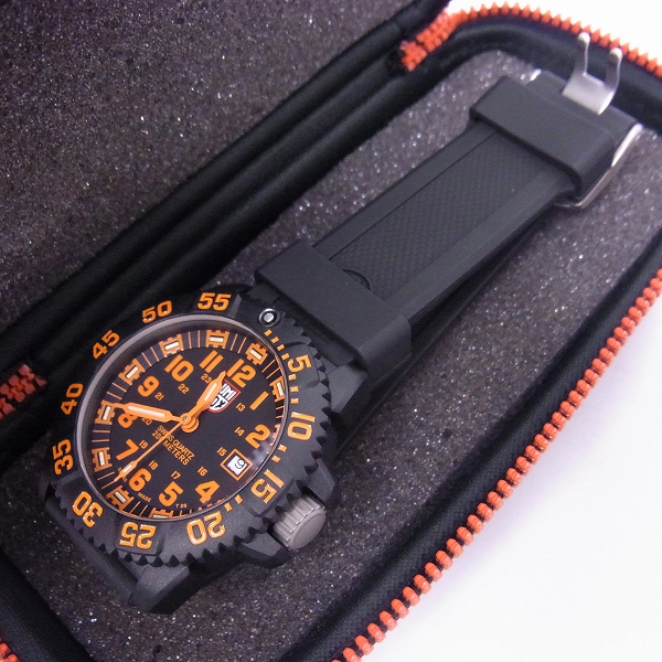 実際に弊社で買取させて頂いたLuminox/ルミノックス ネイビーシールズ オレンジ 3059【動作未確認】