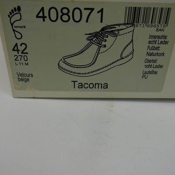 実際に弊社で買取させて頂いたBIRKENSTOCK/ビルケンシュトック Tacoma/タコマ ブーツ/42の画像 9枚目