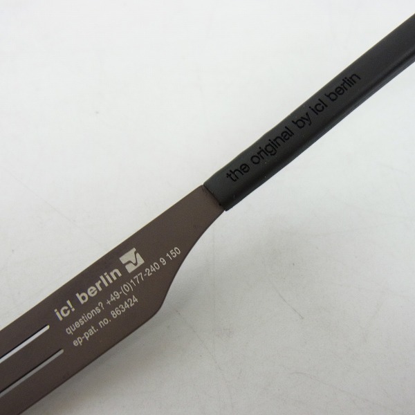 実際に弊社で買取させて頂いたic! berlin/アイシーベルリン hu j メガネフレーム/アイウェア 863424の画像 4枚目