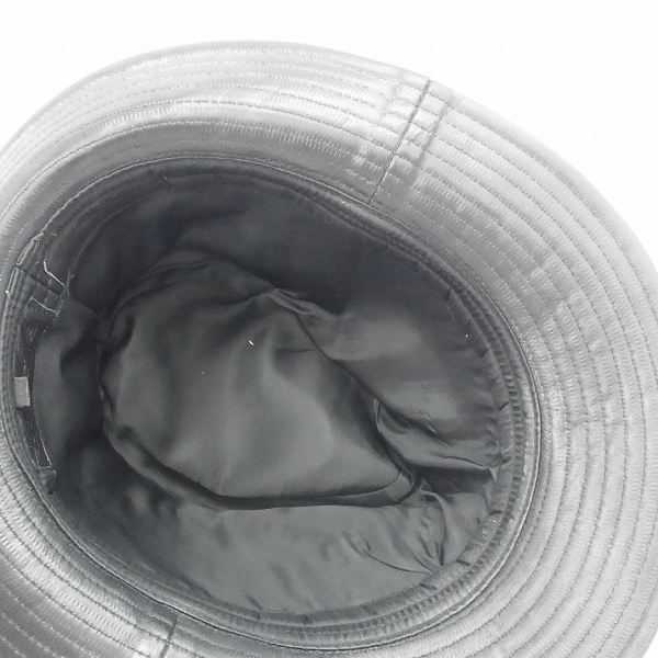 実際に弊社で買取させて頂いたBACKLASH×DHYANA/バックラッシュ×ディアーナ カーフレザー ハット/2の画像 4枚目