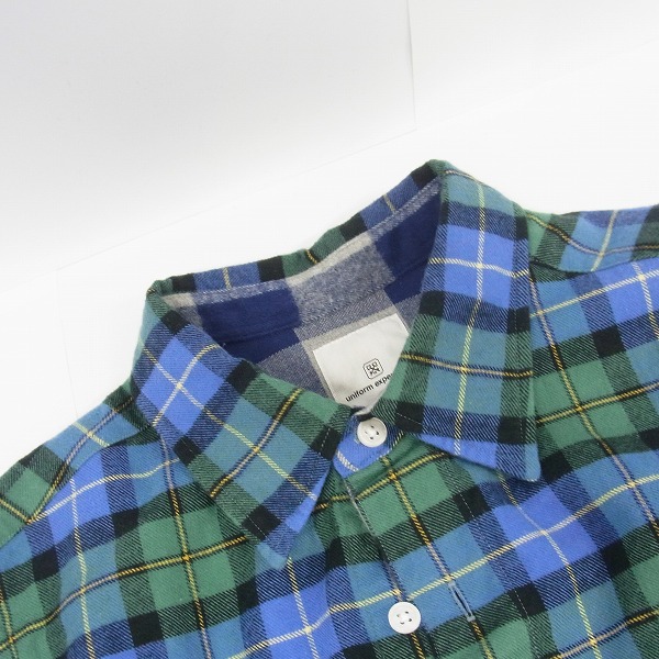 実際に弊社で買取させて頂いたuniform experiment/ユニフォームエクスペリメント チェック ネルシャツ/1の画像 5枚目