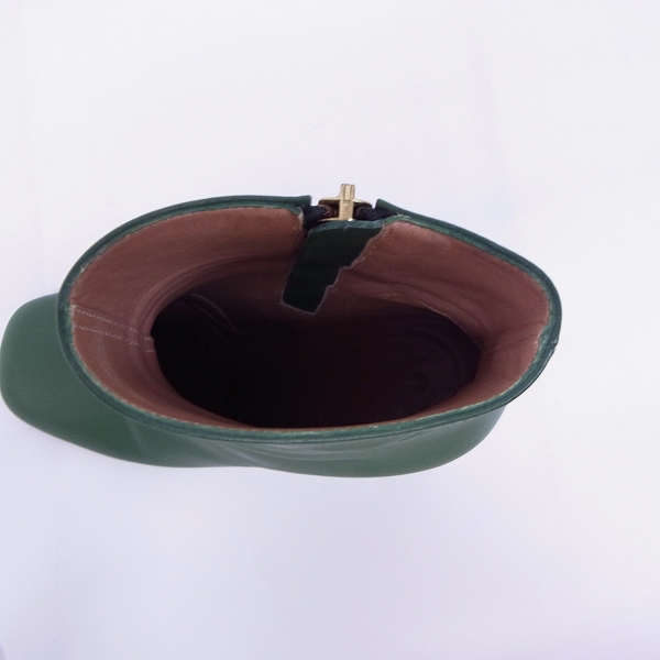 実際に弊社で買取させて頂いたMARNI/マルニ サイドジップブーツ ビブラムソール グリーン 35の画像 4枚目