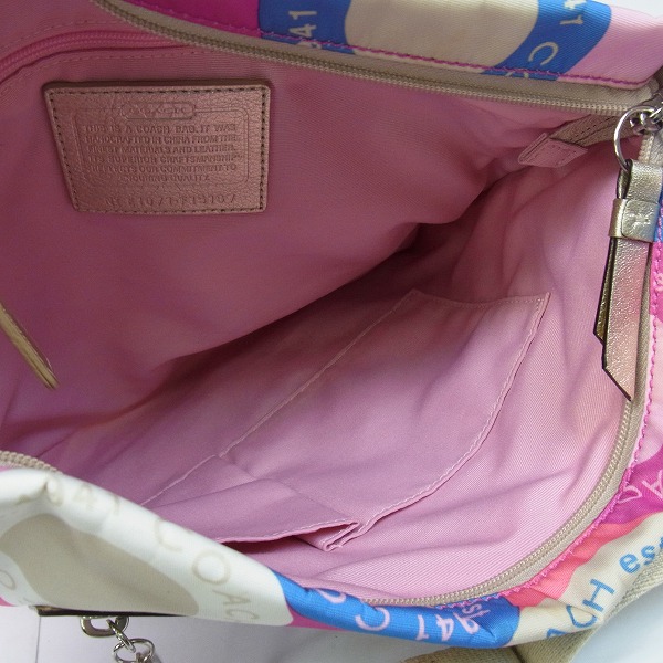 COACH/コーチ ポルカドット プリント 斜めがけショルダーバッグ E1071 