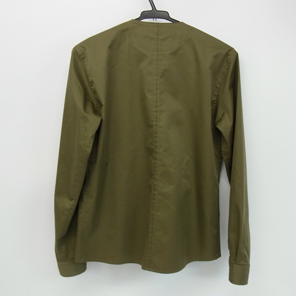 実際に弊社で買取させて頂いたVALLIS by FACTOTUM/ヴァリスbyファクトタム ノーカラー ジップアップジャケット カーキ/44の画像 1枚目