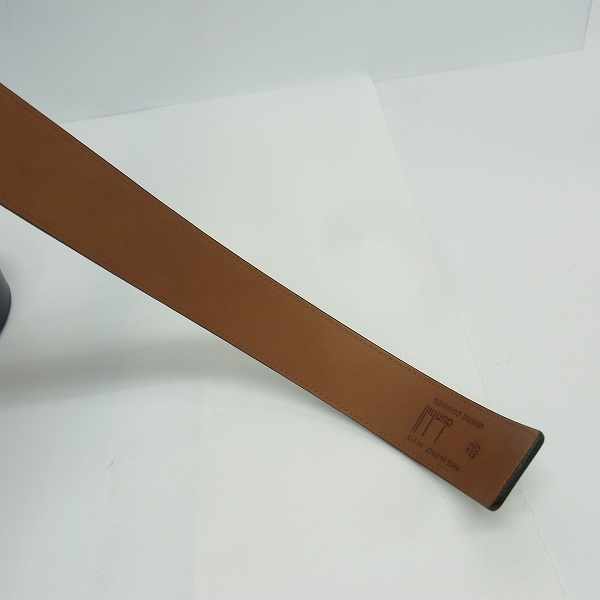 実際に弊社で買取させて頂いたdunhill/ダンヒル レザーベルト/バックル付きの画像 4枚目