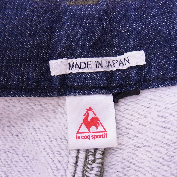 実際に弊社で買取させて頂いたle coq sportif/ルコックスポルティフ×SOU SOU/ソウソウ デニム/スウェット 切り替えし パンツ/Lの画像 3枚目