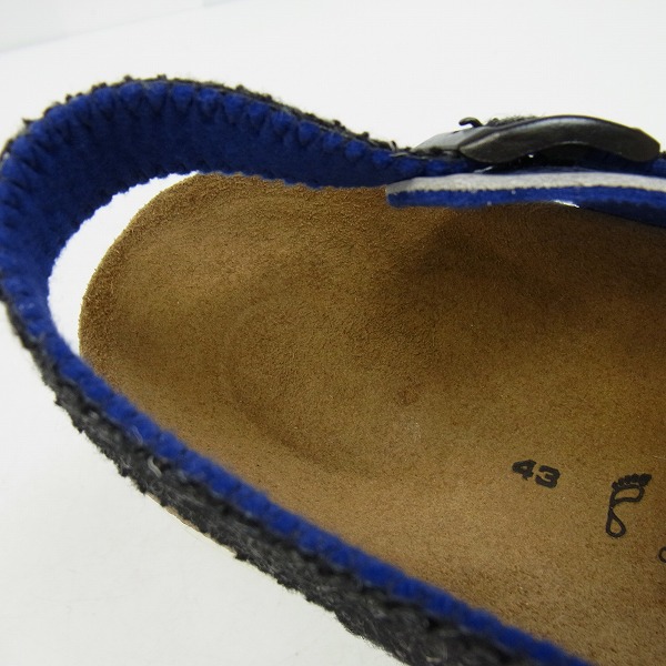 実際に弊社で買取させて頂いたsacai×BIRKENSTOCK/サカイ×ビルケンシュトック タタミ サンダル コラボ/43の画像 5枚目